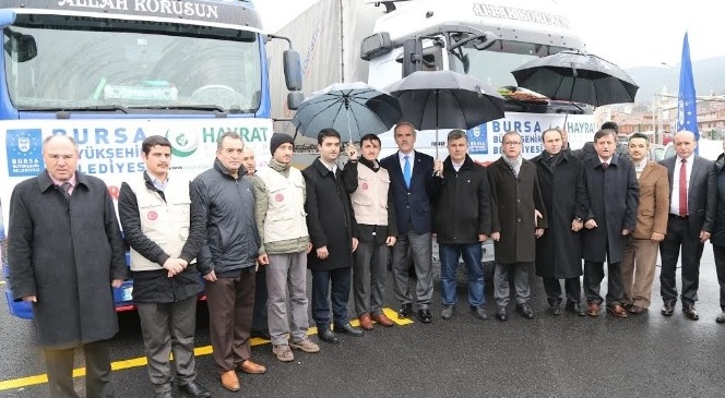 Bursa’dan Bayırbucak’a Yardımlar Sürüyor