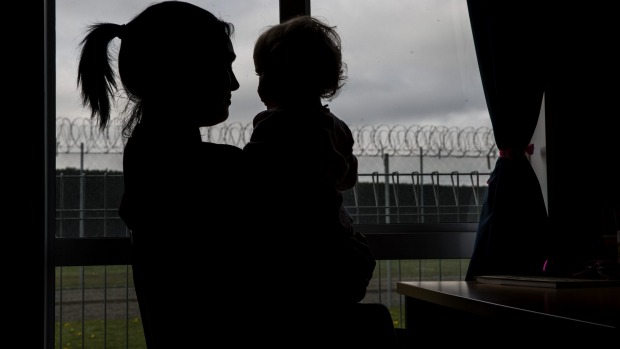Women raising children from behind prison bars