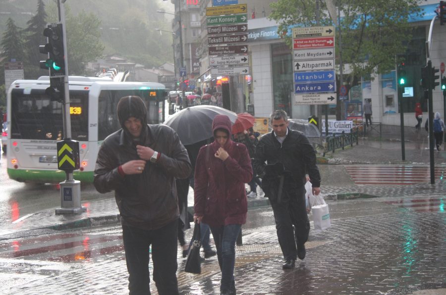 Bursa|da sağanak yağış..