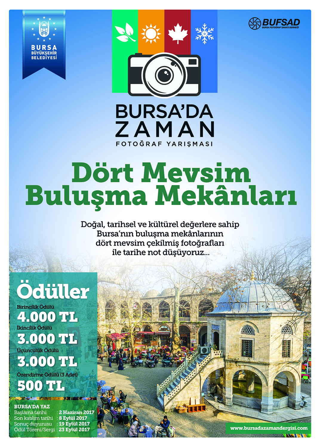 ‘Bursa`nın Dört Mevsimi` fotoğrafla buluşuyor