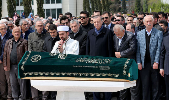 Erdoğan, Abdurrahman Külünk|ün cenaze törenine katıldı