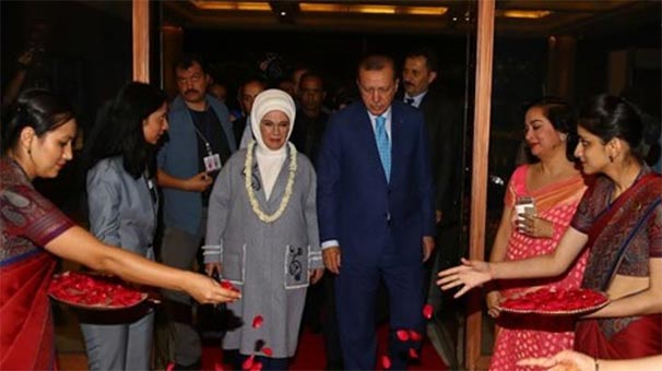 Cumhurbaşkanı Erdoğan, Hindistan|da