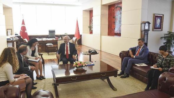 Kılıçdaroğlu, Danimarka Büyükelçisi Olling|i kabul etti
