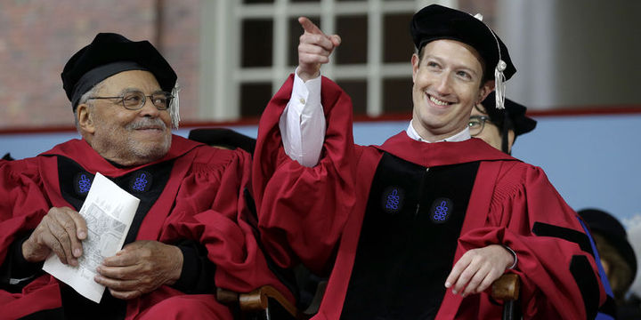 Zuckerberg|in diploma sevinci