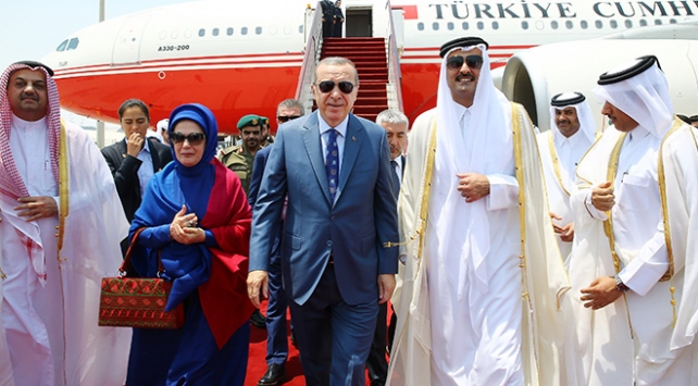 Cumhurbaşkanı Erdoğan Katar|da