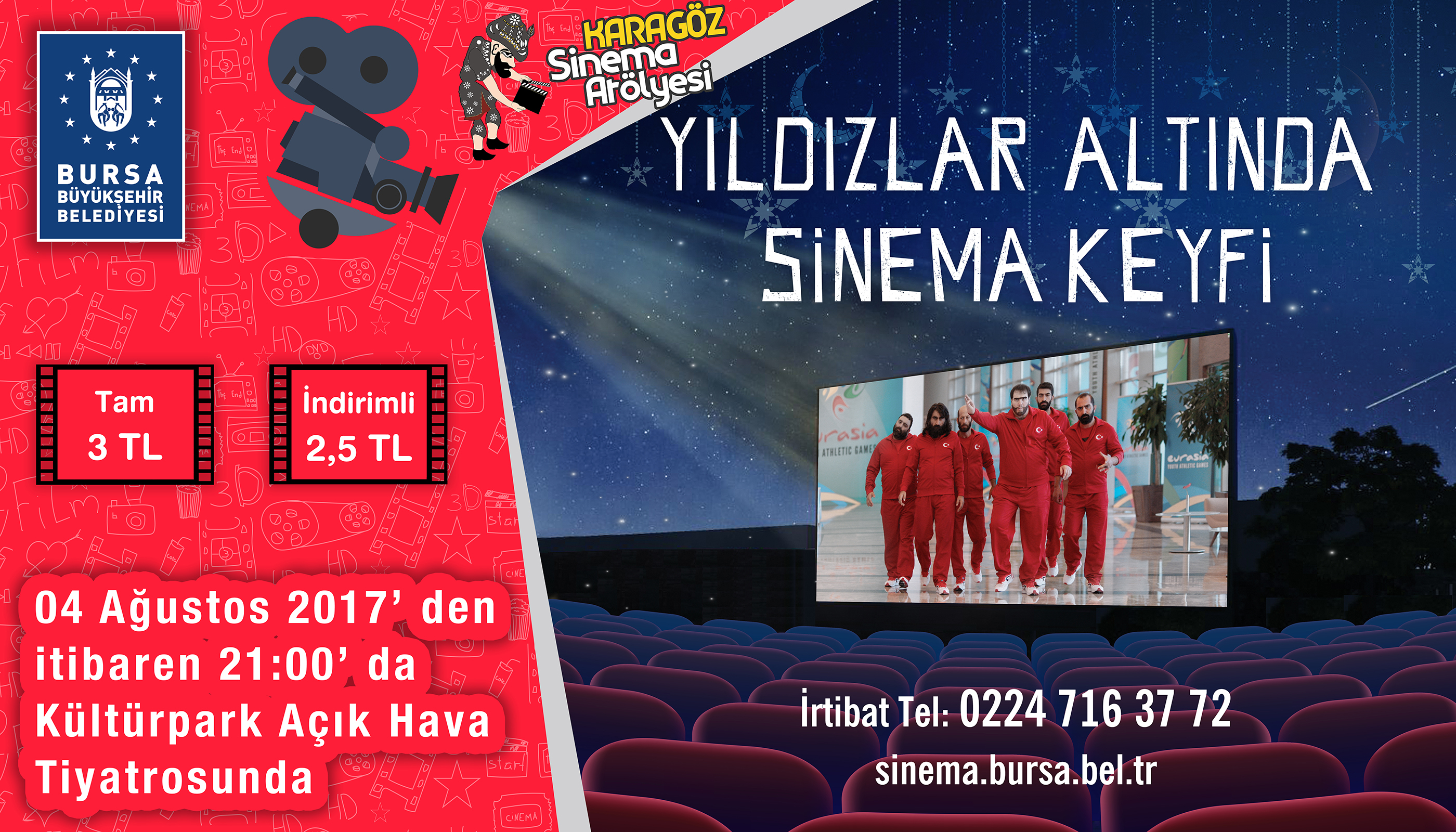 Yıldızlar altında sinema keyfi