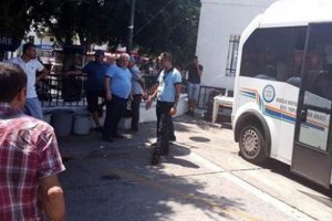 Bodrum otogarında panik