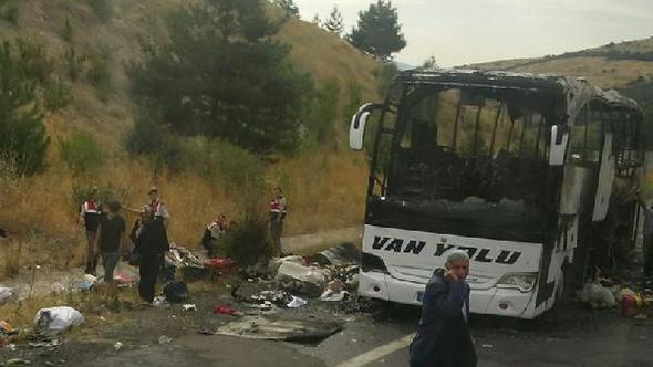 Bir anda alev aldı!