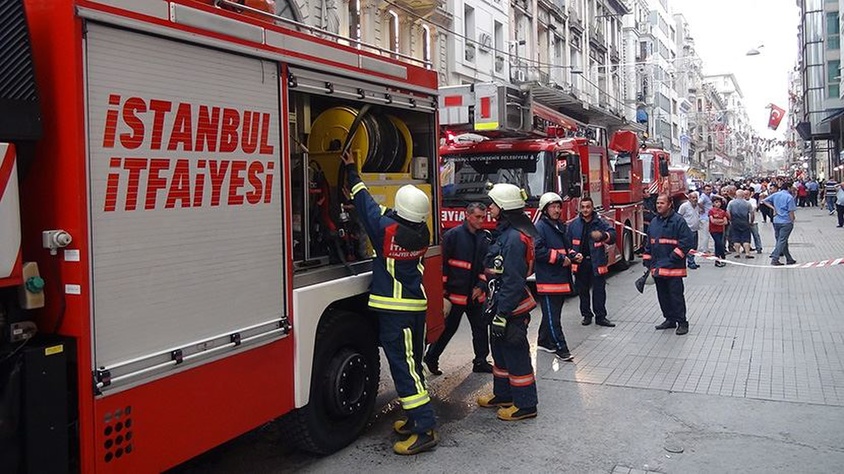 İstiklal Caddesi|nde yangın