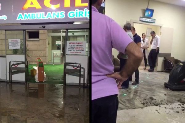 Acil servisi su bastı