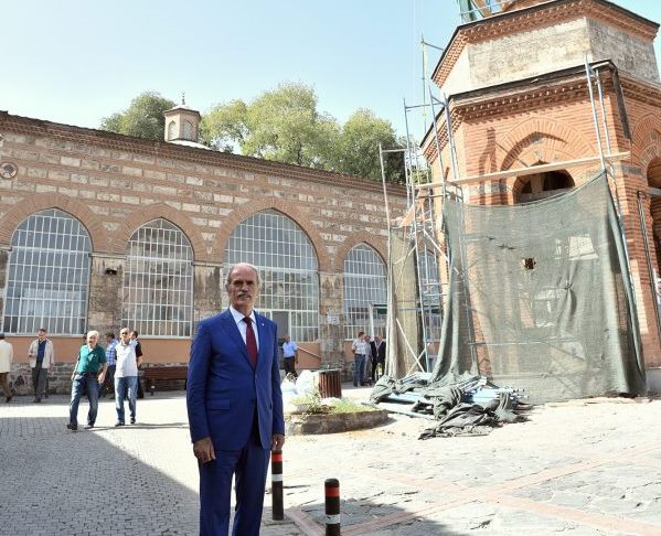 Şadırvanlı minare restore ediliyor