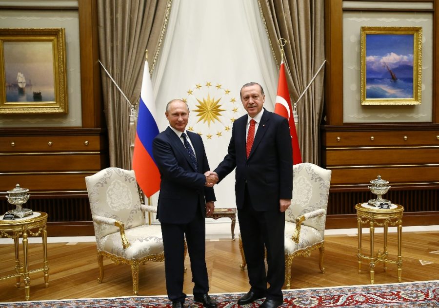 Erdoğan, Putin|i resmi törenle karşıladı