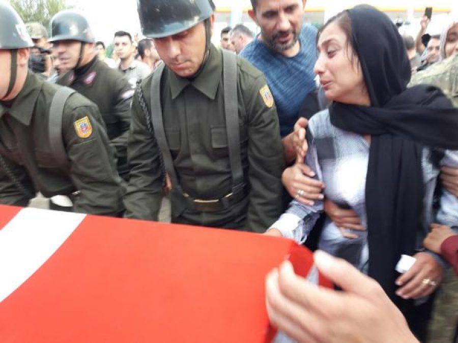 Şehidin eşinden acı feryat