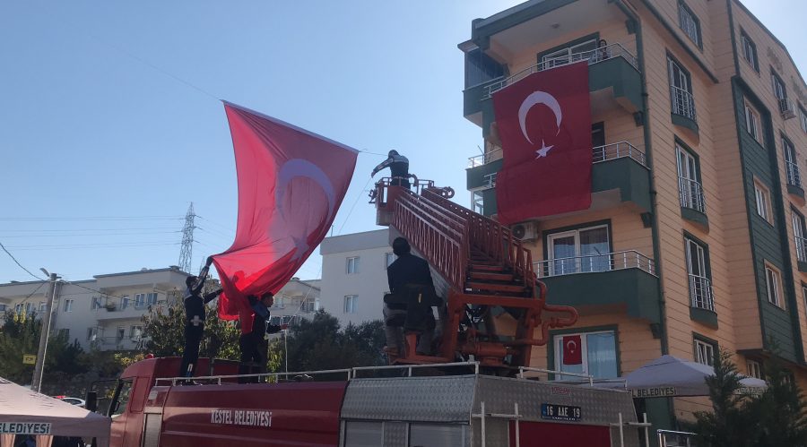 Şehit ateşi Bursa|yı yaktı