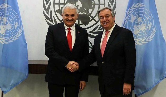 Yıldırım, Guterres ile görüştü