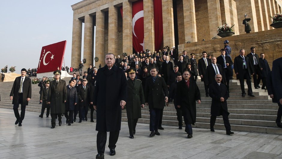 Devlet erkanı Anıtkabir|de