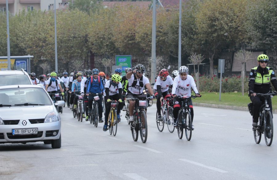Organ bağışı için pedal çevirdiler