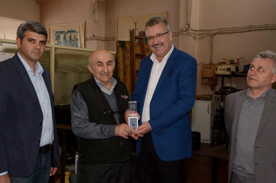 50 yıllık sanayi esnafına ödül