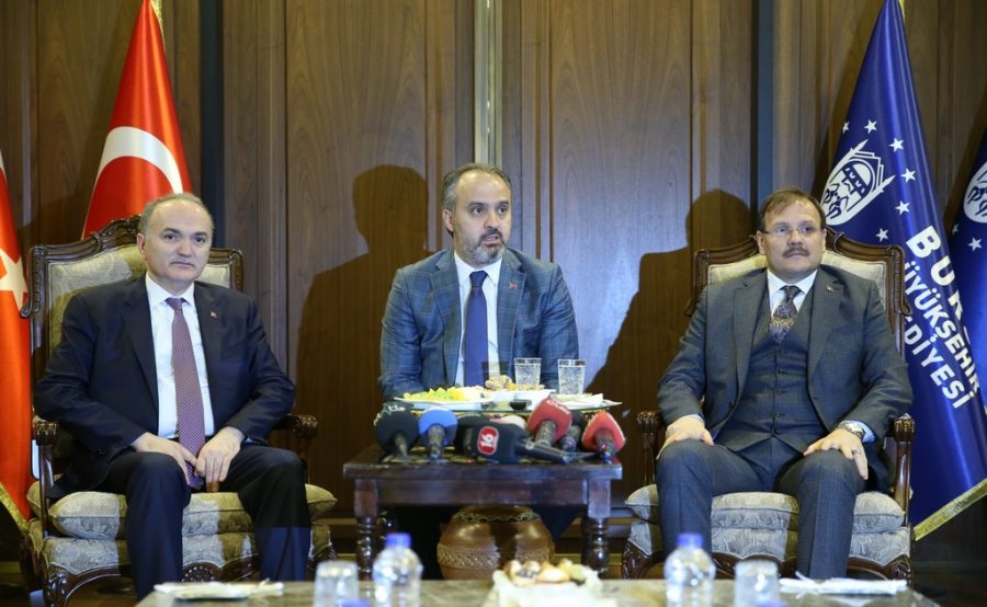 Çavuşoğlu ve Bakan Özlü Bursa|da