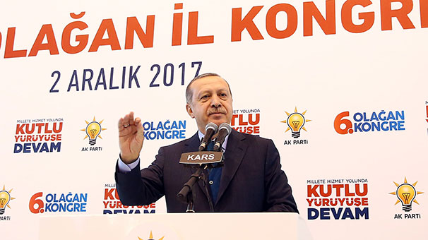 Erdoğan Kars|ta konuştu