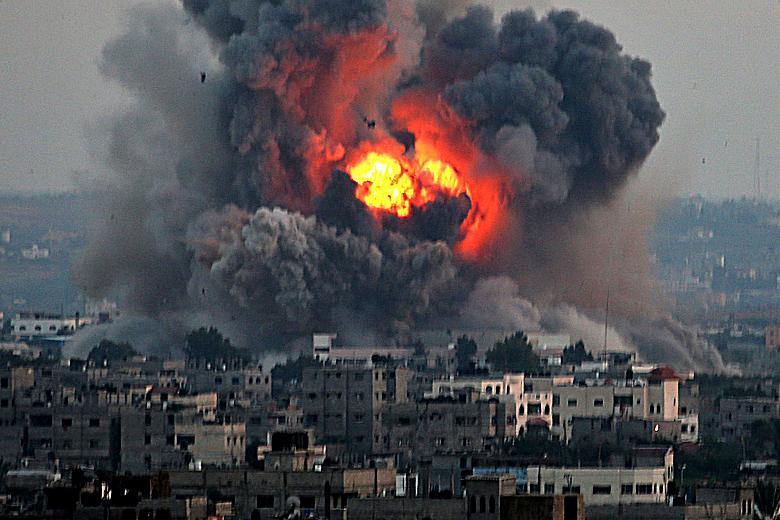 Gazze|nin tepkisine karşı İsrail|den bombalı cevap