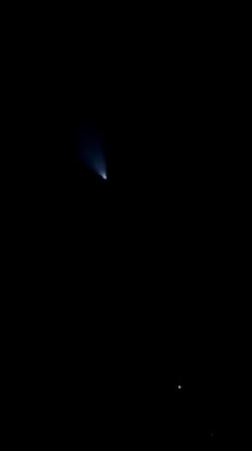 Roket denemesini UFO sandılar
