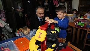 Başkan Aktaş çocuklarla oyun oynadı