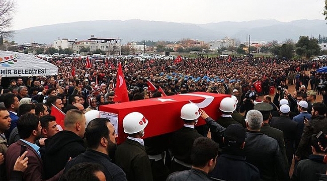 Türkiye Afrin şehitlerini uğurluyor