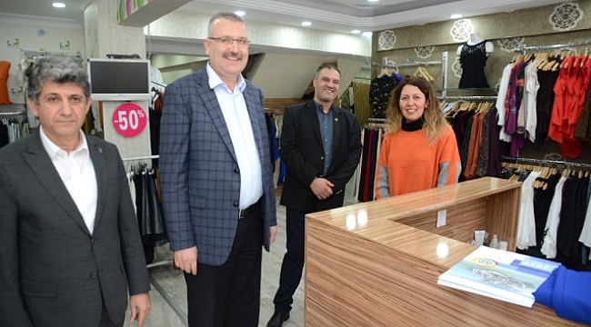 Başkan Özkan'dan esnaf ziyareti