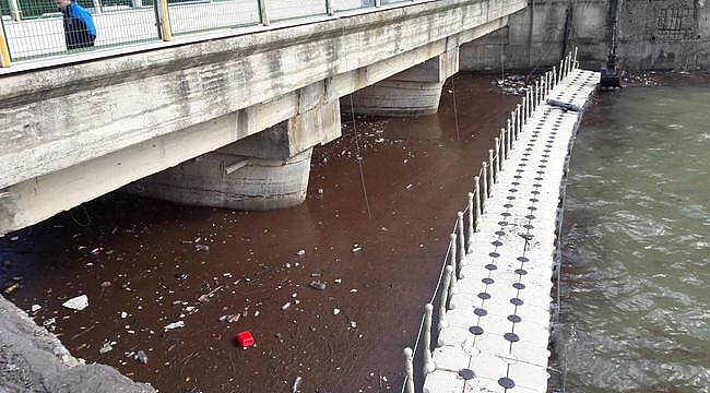 Doğancı Barajı'na 'amfibik' temizleme
