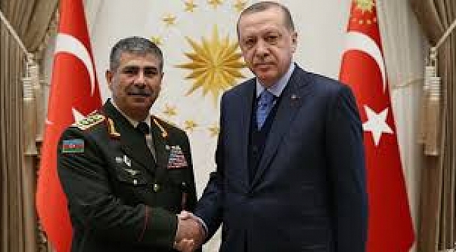 Erdoğan, Hasanov'u kabul etti