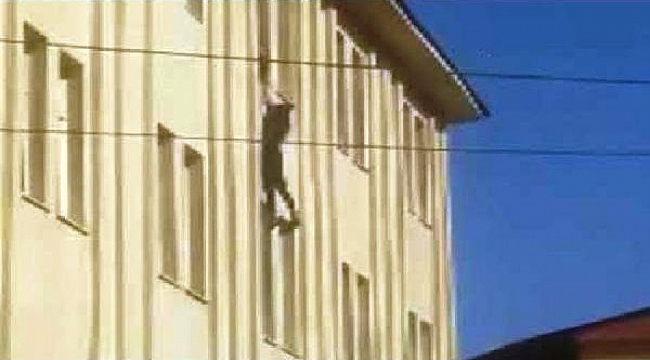 Genç kız yurdun 4'üncü katından atladı