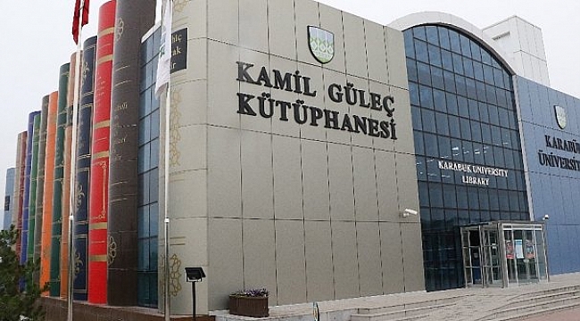 Kütüphanenin içi de dışı da 'kitap'