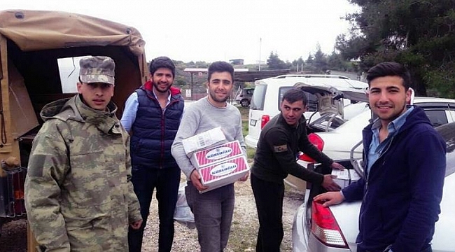 Mehmetçiğe gönderilen kuru gıdalar ulaştı