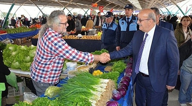 Sargın'dan pazar ziyareti
