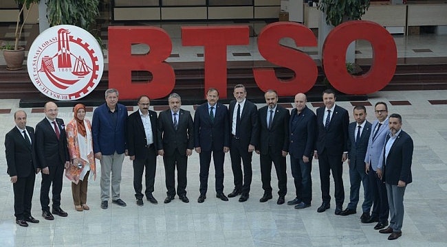Çavuşoğlu'ndan BTSO'ya ziyaret