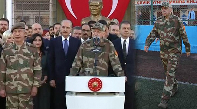 Erdoğan'dan sınır birliklerine ziyaret