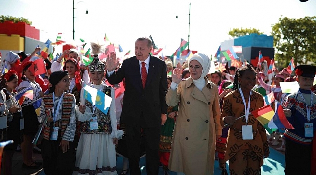Erdoğan, 'Dünya Çocukları'nı kabul etti