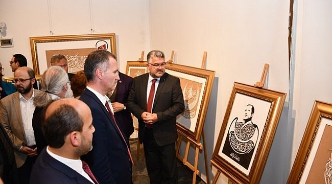 İnegöl'de ahşap yontu ve naht sergis