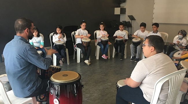 Nilüfer'de çocuklar ritim tuttu