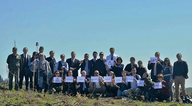 Orman Haftası'nda şehitler anısına fidan