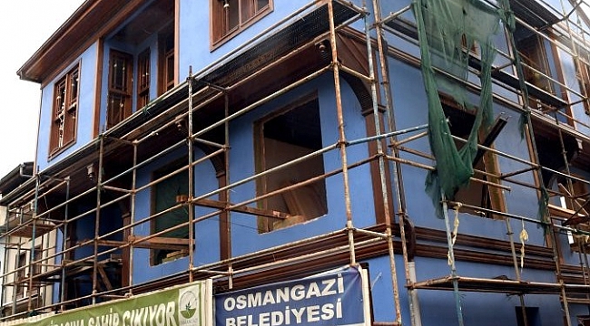 Osmangazi'de tarihi binalar restore ediliyor
