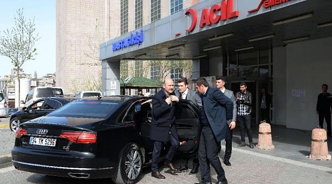 Soylu'dan yaralı polislere ziyaret