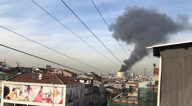 Taksim'de Hastane'de yangın