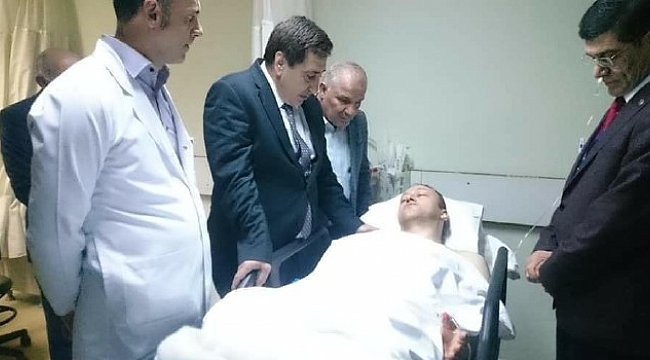 Vali Küçük’ten yaralı öğretmenlere ziyaret