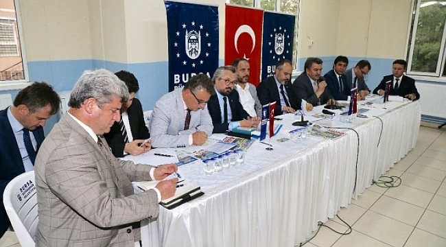 Aktaş Büyükorhan'da muhtarlarla buluştu