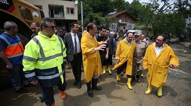 Çavuşoğlu afet bölgesinde