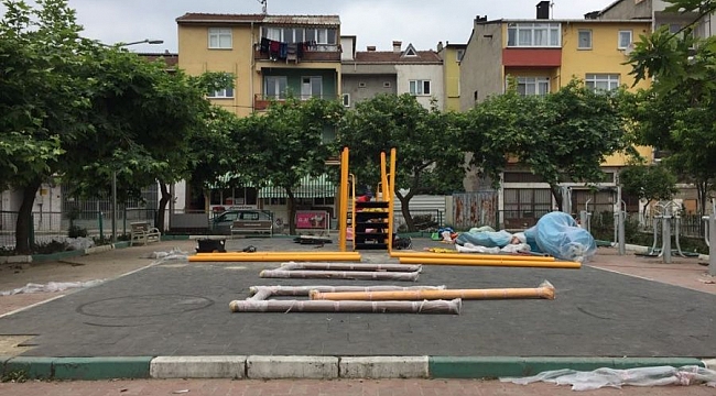 Gemlik'te park alanları iyileştiriliyor