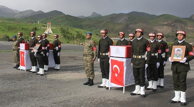Şehit korucular için tören