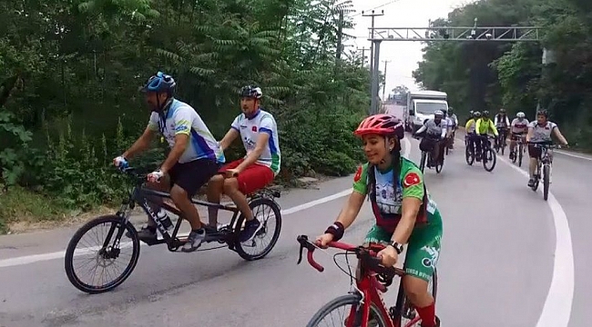 Uludağ'a pedalladılar